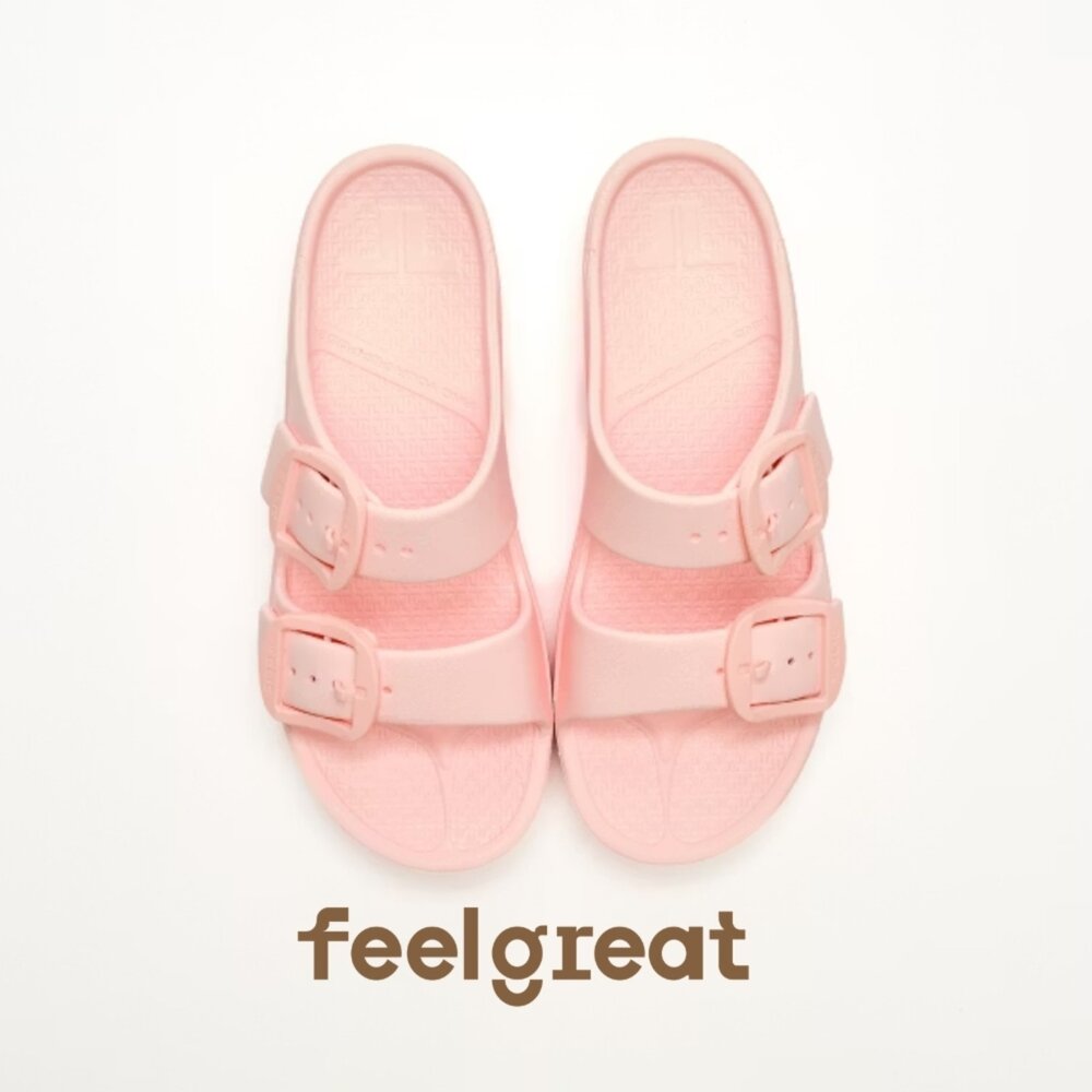 【Telic】SiliComfy® Boise Bliss 鬆糕厚底拖-玫瑰粉800-32矽晶減壓拖鞋-圖片-2