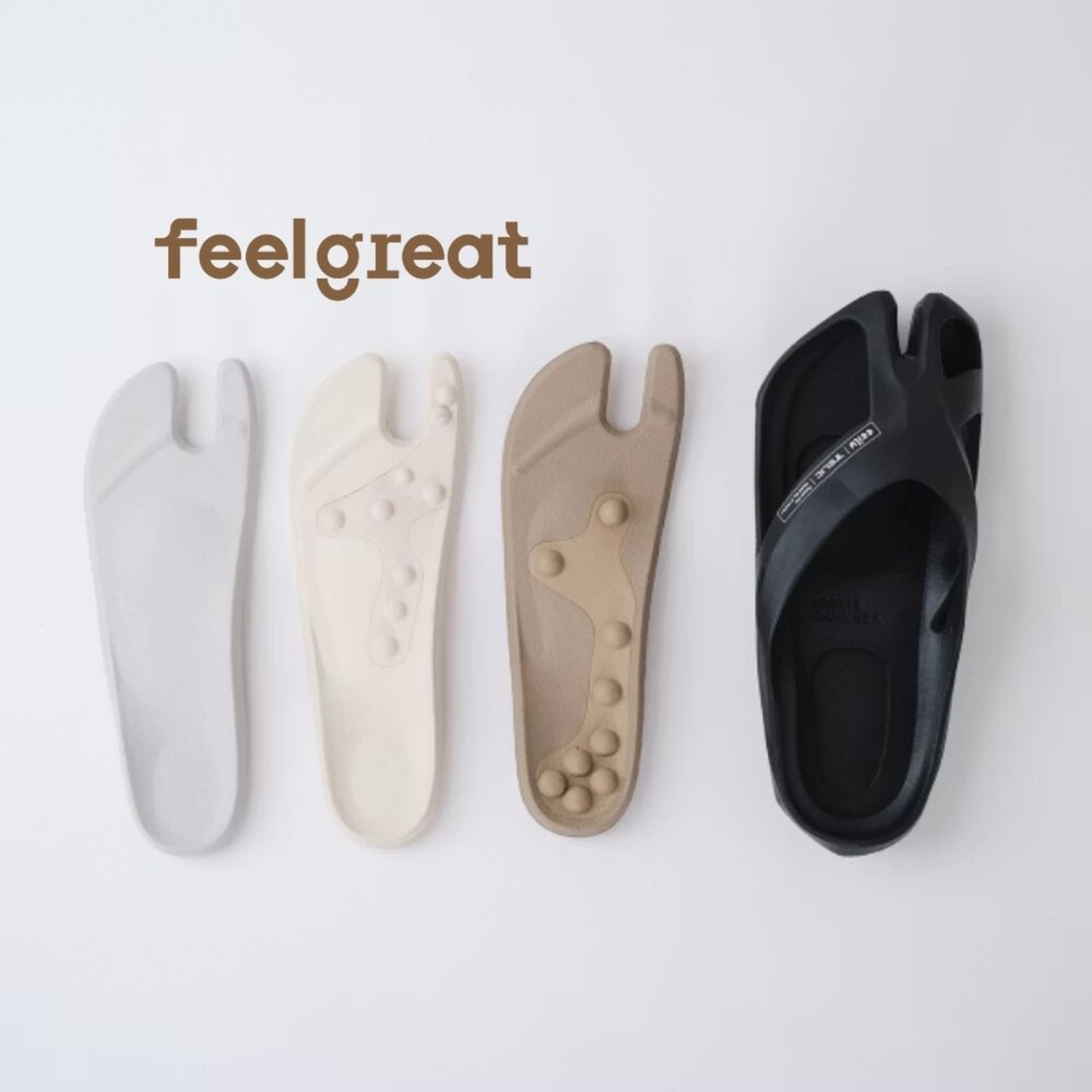 【Telic】SiliComfy® 3in1桑足鞋-質黑(全尺碼)足底按摩健康拖鞋-圖片-3