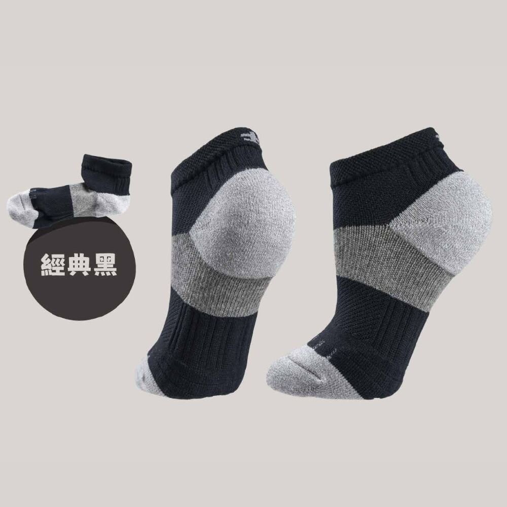 UAS0005BLK06-七層米其林-(兒童6雙）成長襪排靜電運動襪UAS0005BLK