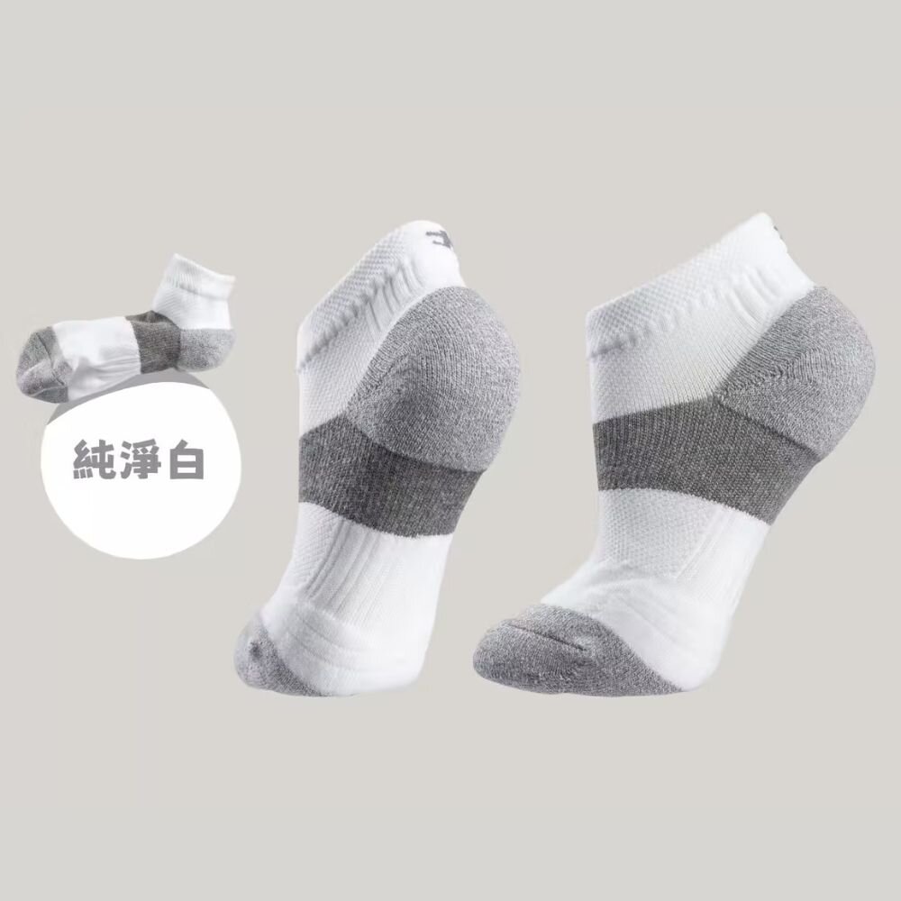 UAS0005WHT06-七層米其林-(兒童6雙)成長襪排靜電運動襪UAS0005WHT