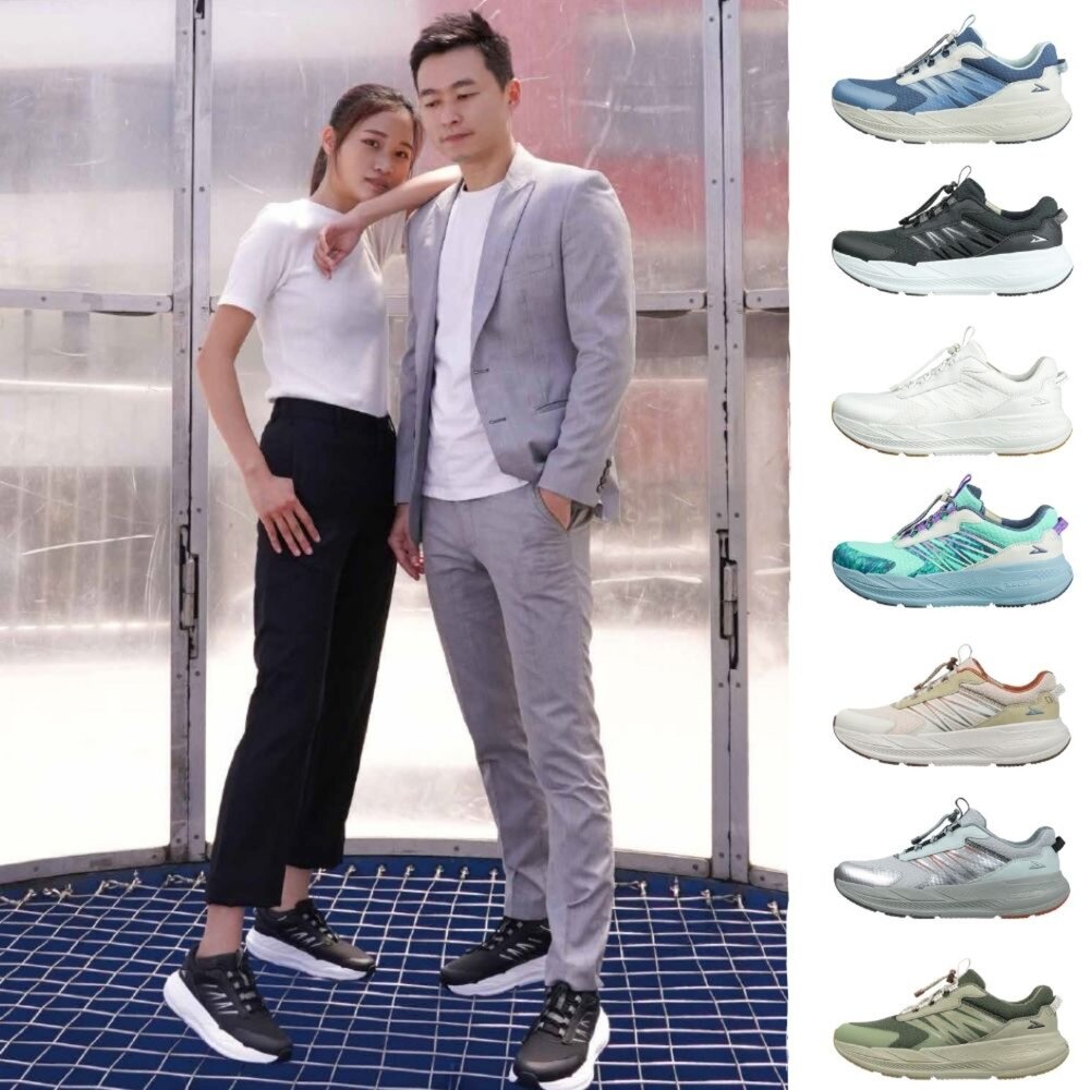 我挺你健康鞋-扣扣極地鞋(男女版)太極底X免綁鞋帶=輕量運動鞋-圖片-1