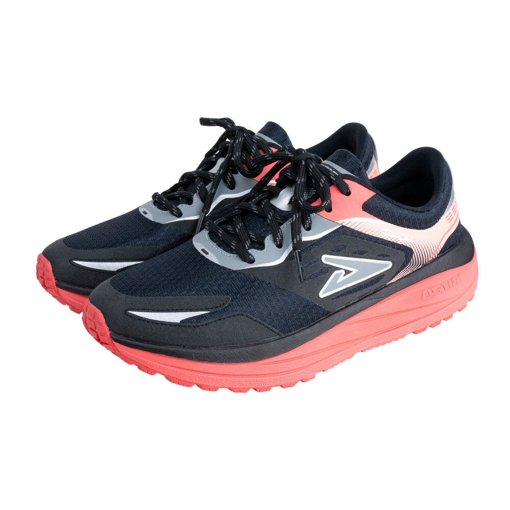 UET2005BKP-我挺你健康鞋  蹦蹦極地鞋(女版) 運動鞋UET2005BKP黑橘蹦 ＝軟Q紓壓Ｘ止滑升級