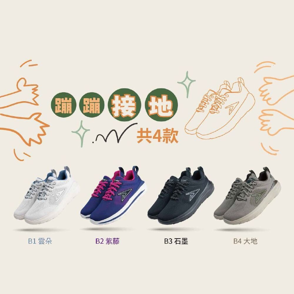 我挺你健康鞋 蹦蹦接地鞋(男女版) =排靜電X免綁鞋帶X便利舒適-圖片-1