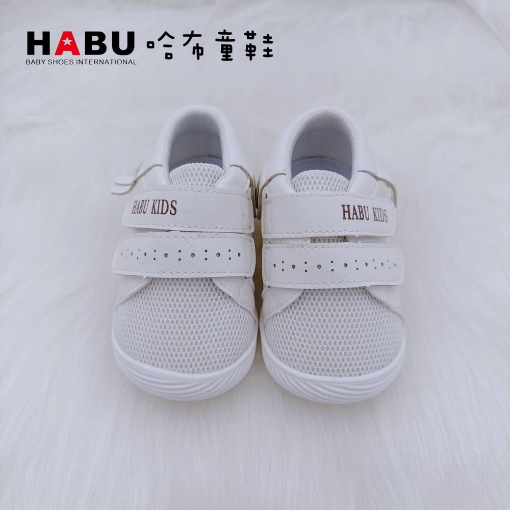 HABU哈布童鞋 白色流蘇輕量 化柔軟寶寶學步鞋 嬰幼童 1085-WH-圖片-5