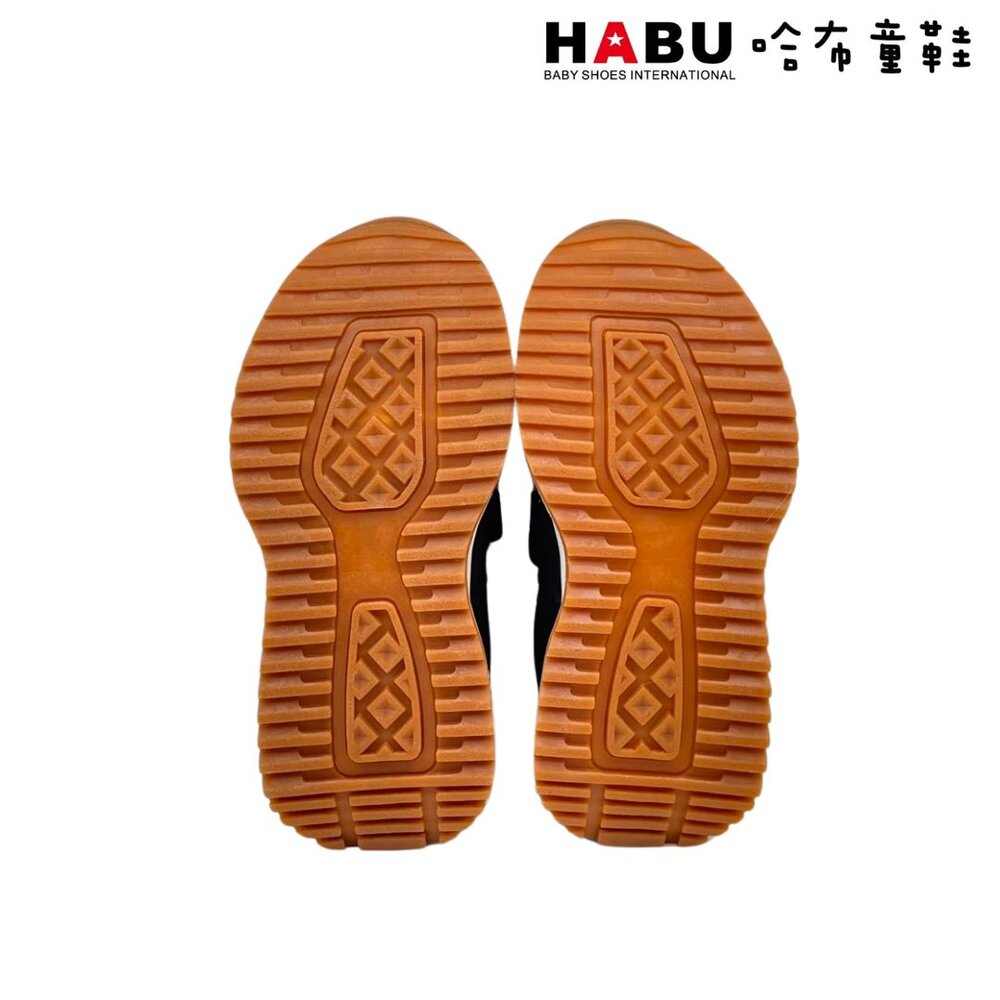 HABU哈布童鞋 尼龍麂皮 復古休閒鞋(黑) 1088-BK-圖片-4