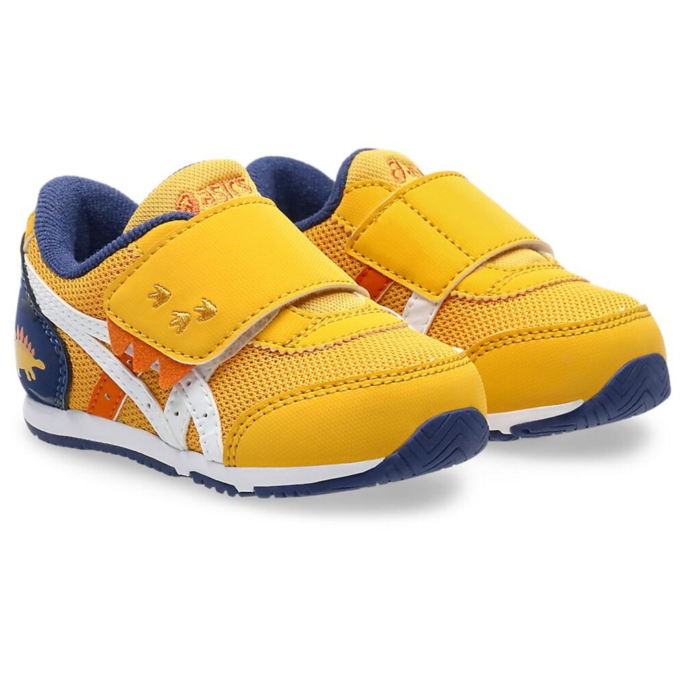1144A392-750-ASICS 亞瑟士IDAHO BABY KT-ES D 2 小童 恐龍系列 黃 運動鞋 魔鬼氈  1144A392-75