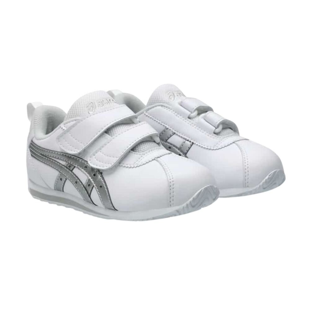 1144A393-100-ASICS 亞瑟士 COTLA MINI SL 3 中童 休閒鞋 皮革 白銀 1144A393-100