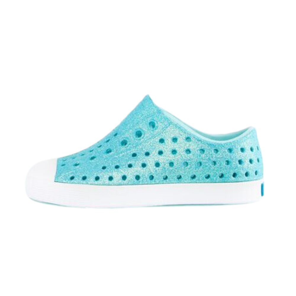 13100112-4123-Native Shoes 小童鞋 JEFFERSON 防潑水 洞洞鞋 防水鞋 雨鞋 拖鞋 水鞋 閃亮綠 13100112