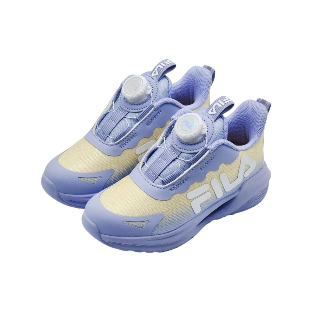 2-J424A-991-FILA KIDS 斐樂 慢跑鞋 運動鞋 足供支撐 旋轉扣 撞色漸層 大童 2-J424A-991