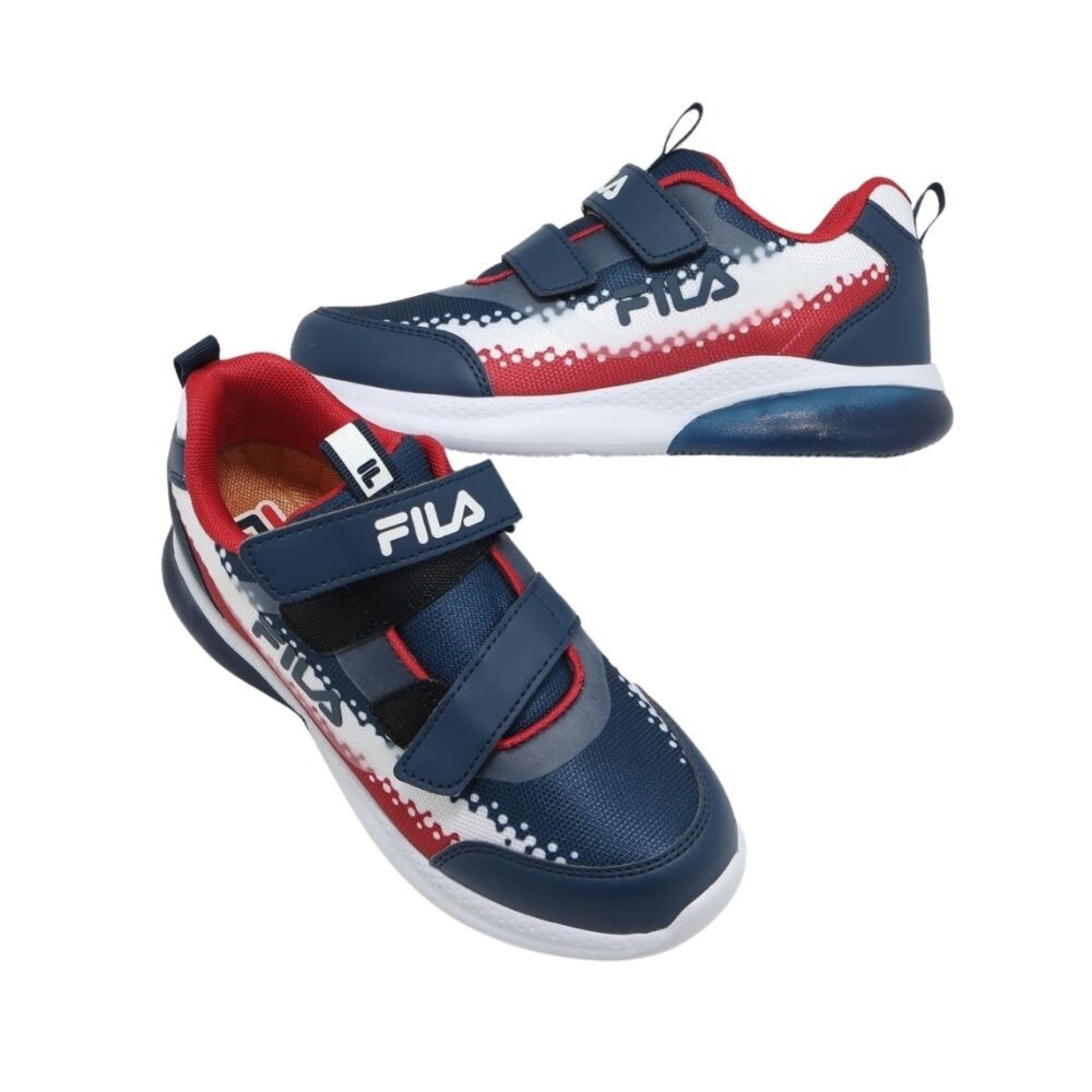 FILA KIDS 斐樂 運動鞋 慢跑鞋 魔鬼氈 輕量 中童 燈鞋 2-J429Z-323-圖片-4