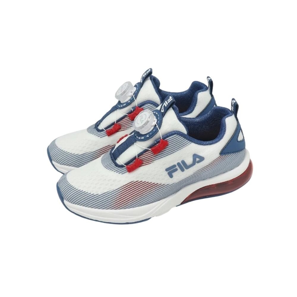 2-J826Z-129-FILA KIDS 斐樂 童鞋 中童 康特杯 旋轉扣 免綁帶 輕量 慢跑運動鞋 休閒鞋 2-J826Z-129