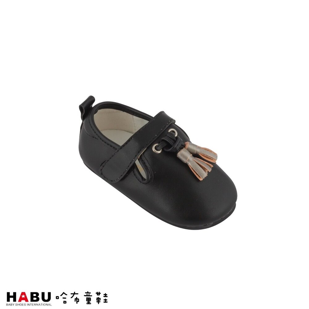 2112-BK-HABU哈布童鞋 垂墜流蘇 嬰幼童 包鞋 樂福鞋 2112-BK