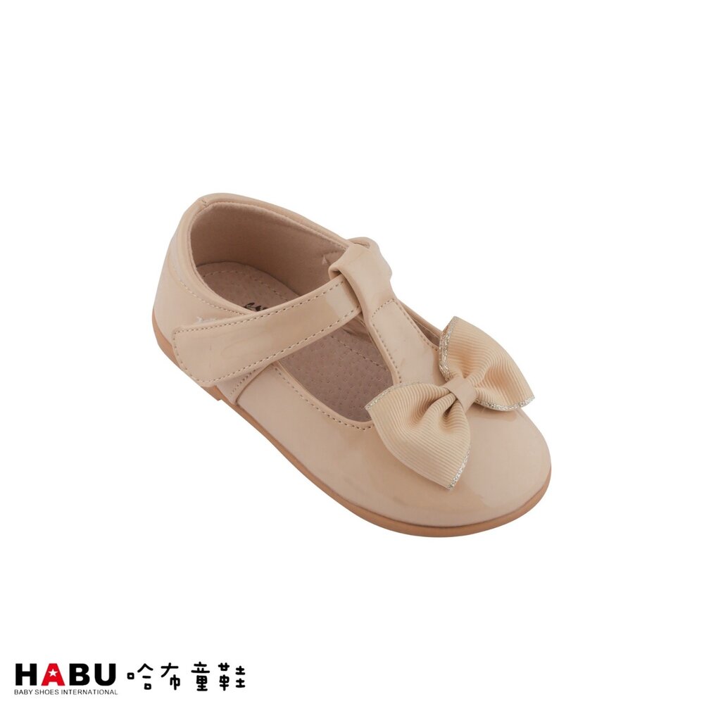 2128-BE-HABU哈布童鞋 緞帶蝴蝶結 樂福鞋 公主鞋 2128-BE