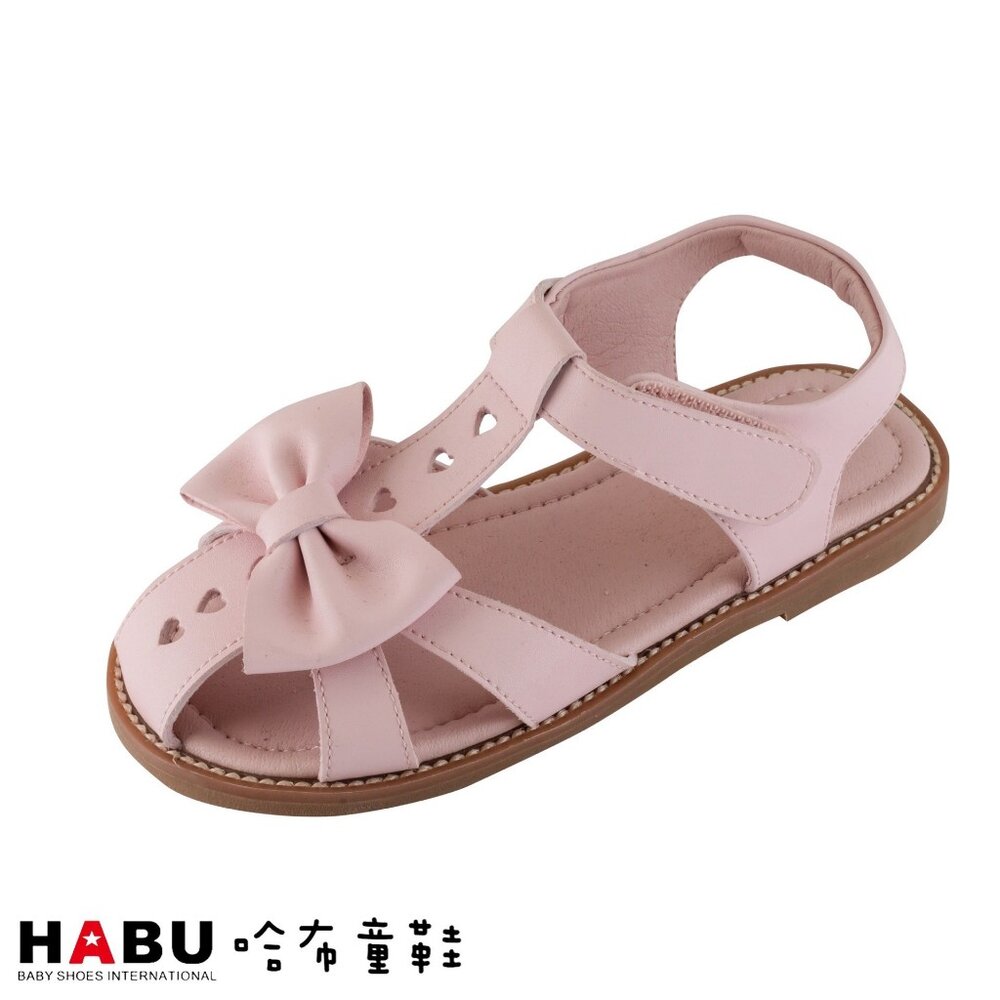 2156-PI-HABU哈布童鞋 蝴蝶結 護趾涼鞋 粉紅色 2156-PI