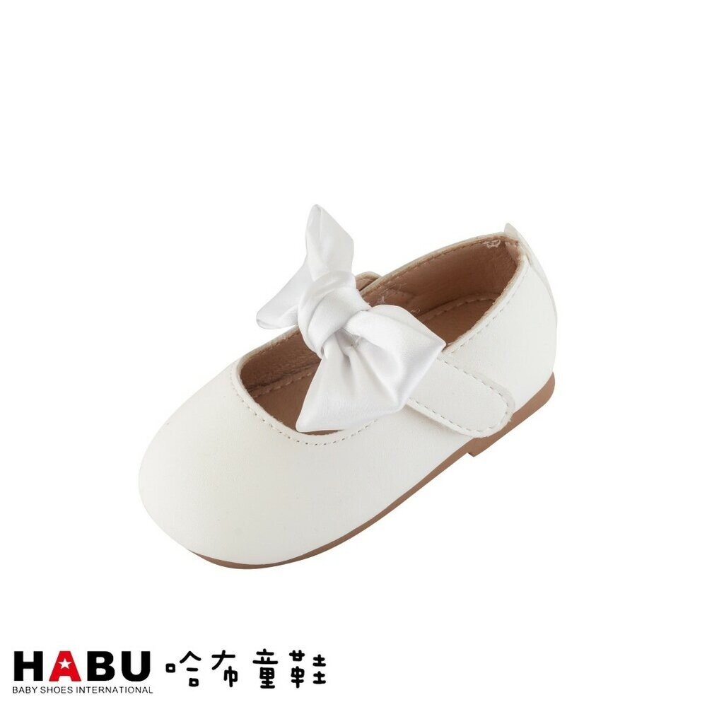 2158-WH-HABU哈布童鞋 女孩百搭 蝴蝶結 娃娃鞋 公主鞋 2158-WH