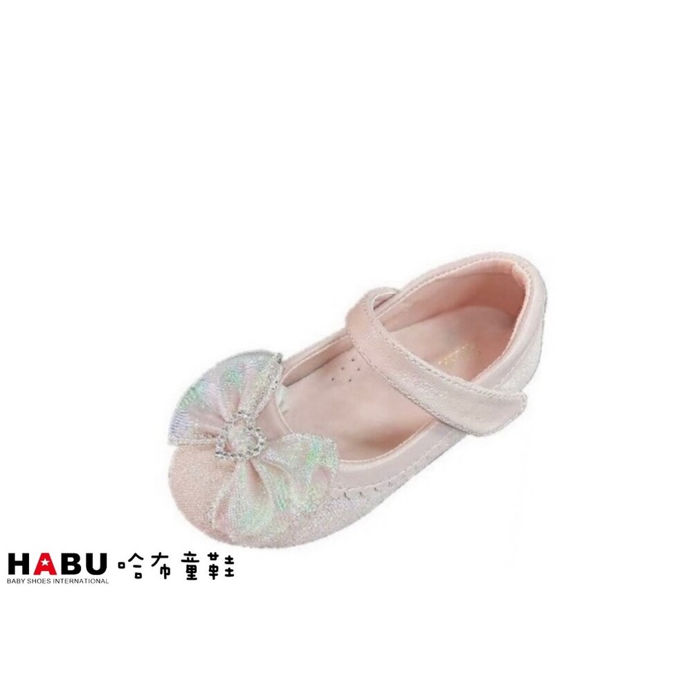 2192-PI-HABU哈布童鞋 愛心蝴蝶結 花邊 娃娃鞋 公主鞋 2192-PI