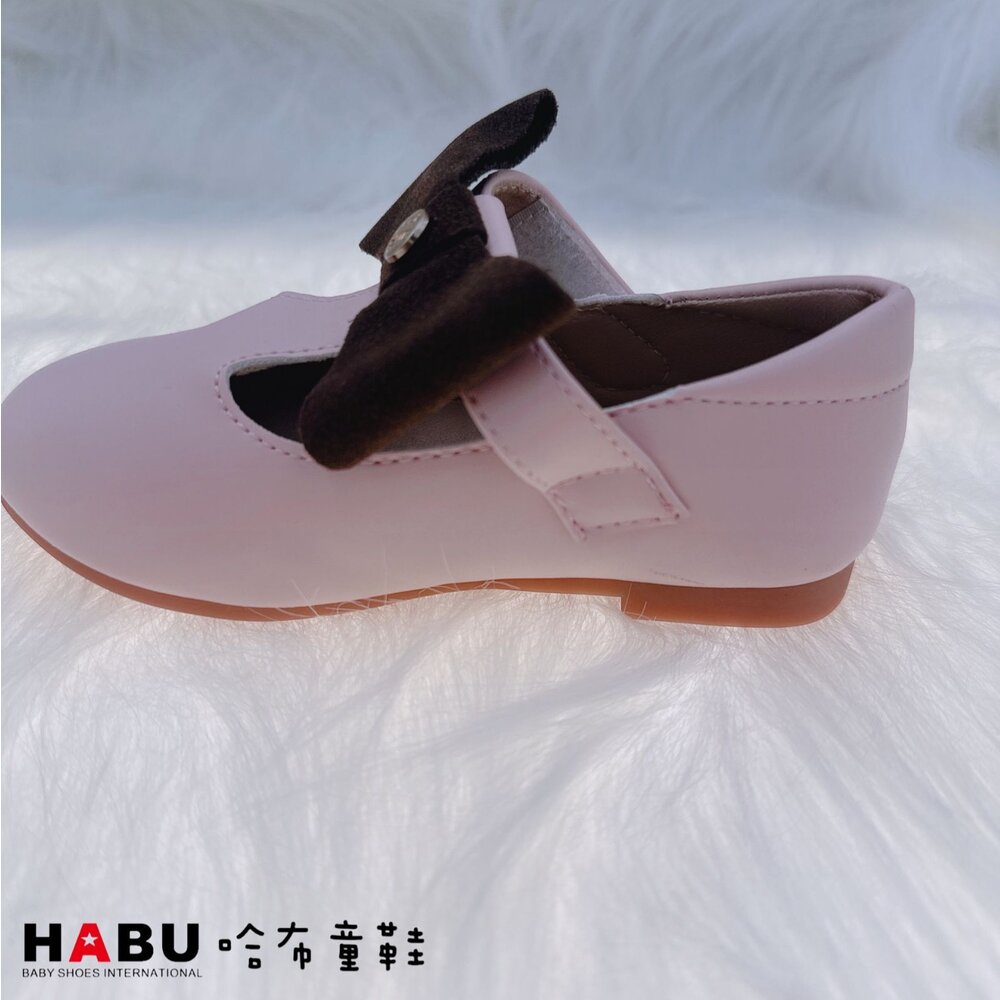 HABU哈布童鞋 淺粉色蝴蝶結 兒童甜美 樂福鞋 童鞋 2218-PI-圖片-3