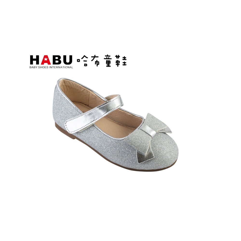 2227-SV-HABU哈布童鞋 Bling Bing閃亮亮 蝴蝶結 娃娃鞋 時尚 公主鞋 童鞋 2227-SV