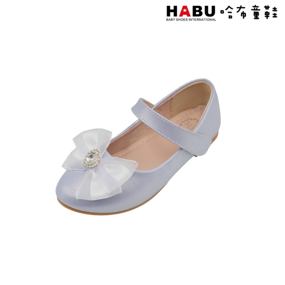 HABU哈布童鞋 鑽石 蝴蝶結 公主鞋 珠光 娃娃鞋 涼鞋 2258-PR-圖片-1