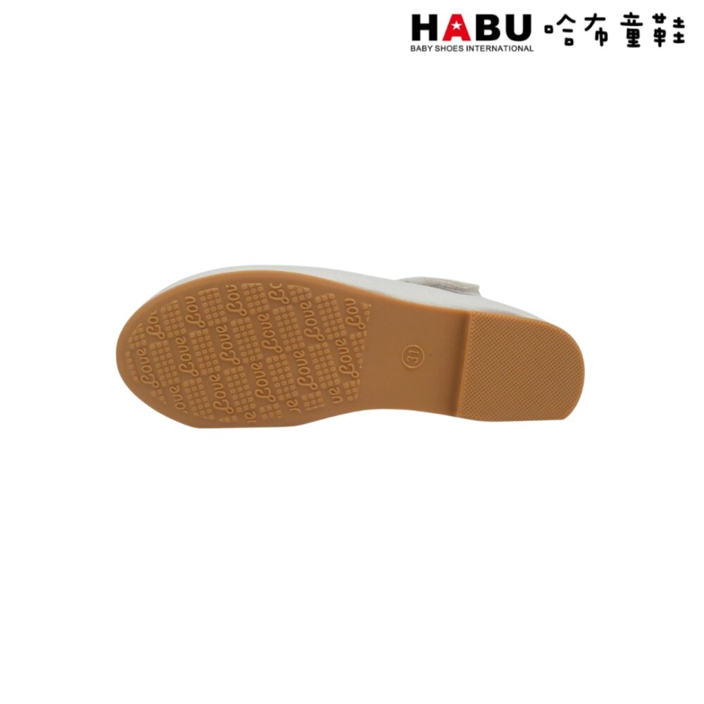 HABU哈布童鞋 鑽石 蝴蝶結 公主鞋 珠光 娃娃鞋 涼鞋 2258-WH-圖片-6