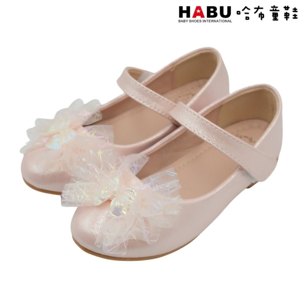 2259-PI-HABU哈布童鞋 蝴蝶結 公主鞋 娃娃鞋 包鞋 粉 2259-PI