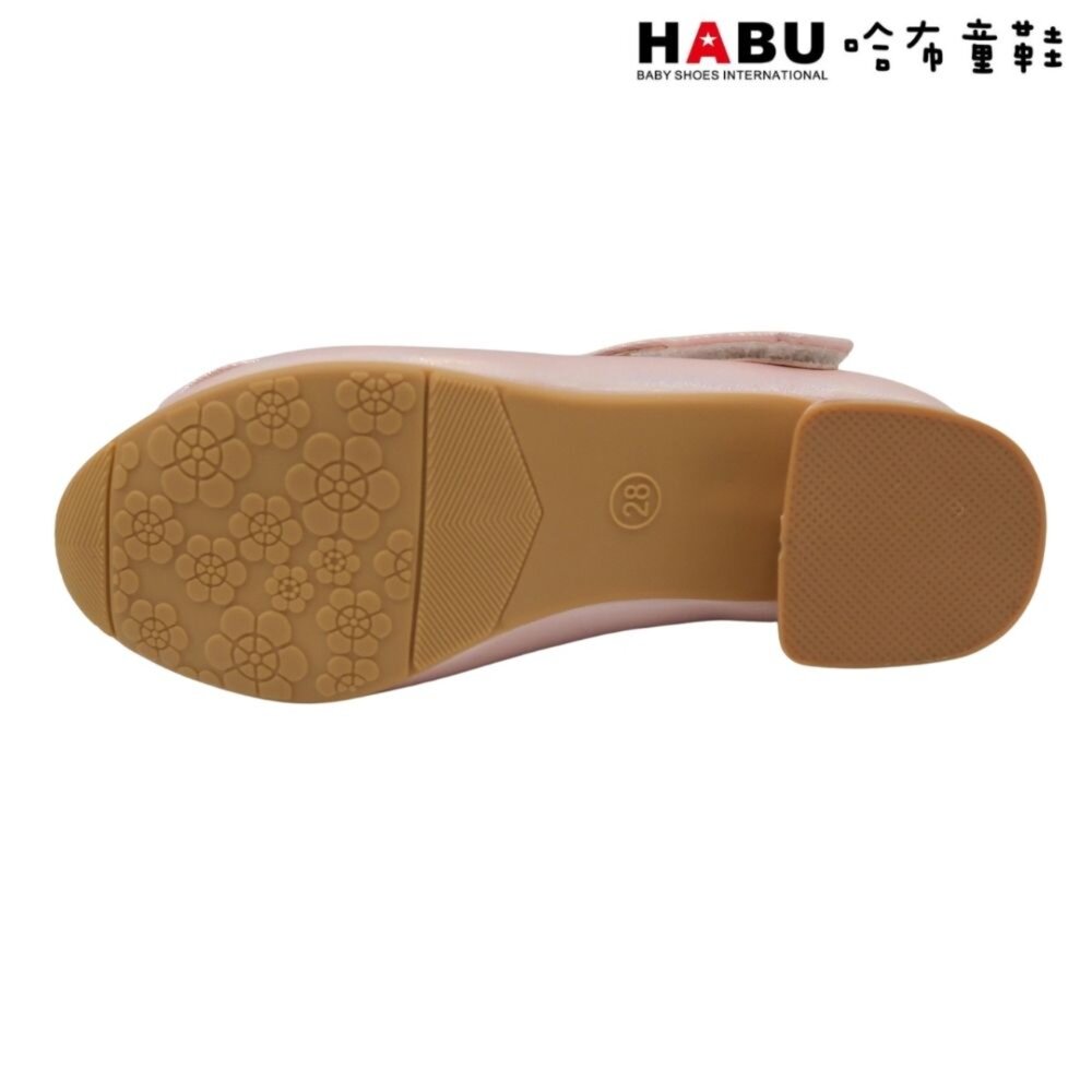 HABU哈布童鞋 素雅 珍珠蝴蝶結 公主鞋 娃娃鞋 包鞋 跟鞋 粉 2260-FJ-圖片-3
