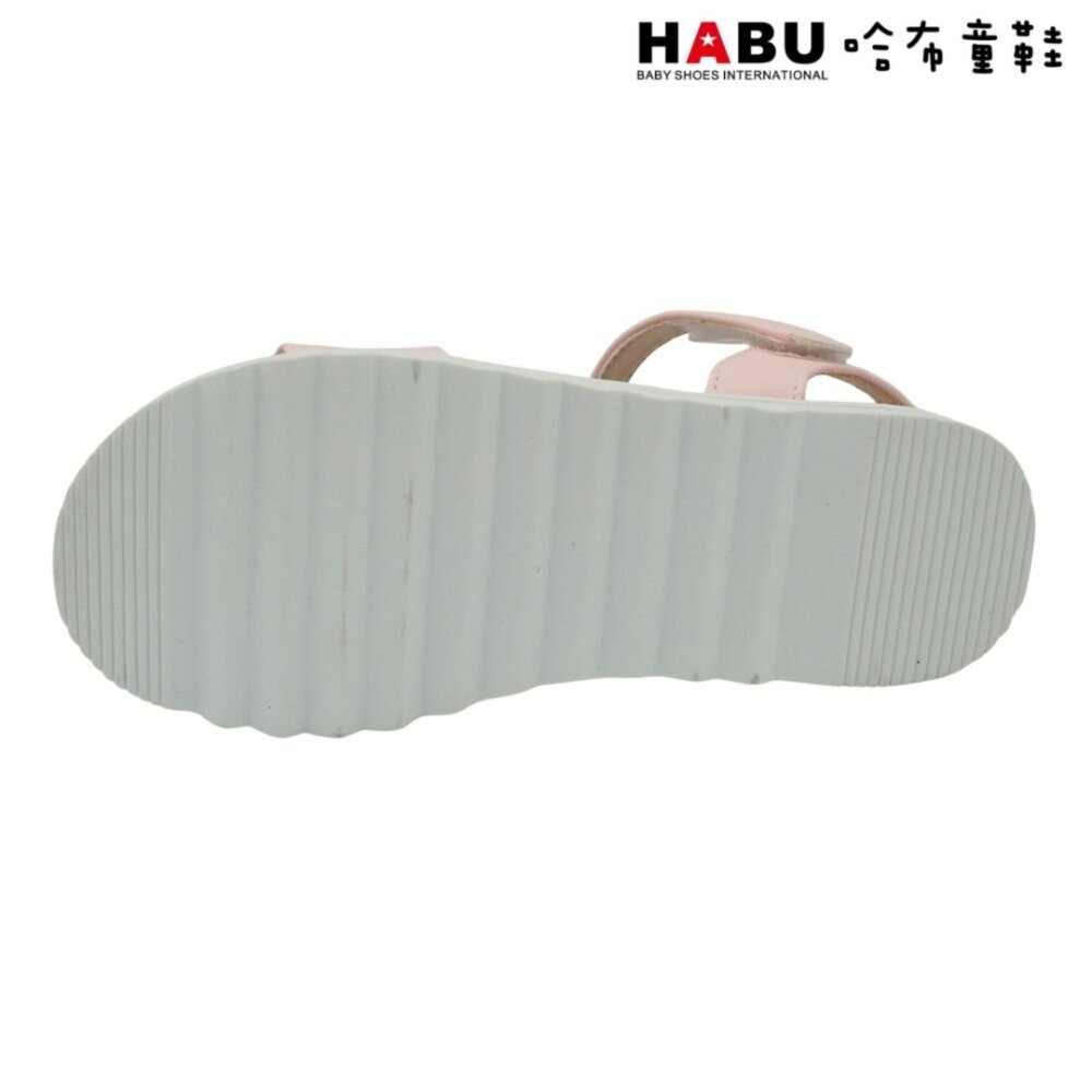 HABU哈布童鞋 素雅 夏日涼鞋 寶石蝴蝶結 平底鞋 粉 2274-PI-圖片-3