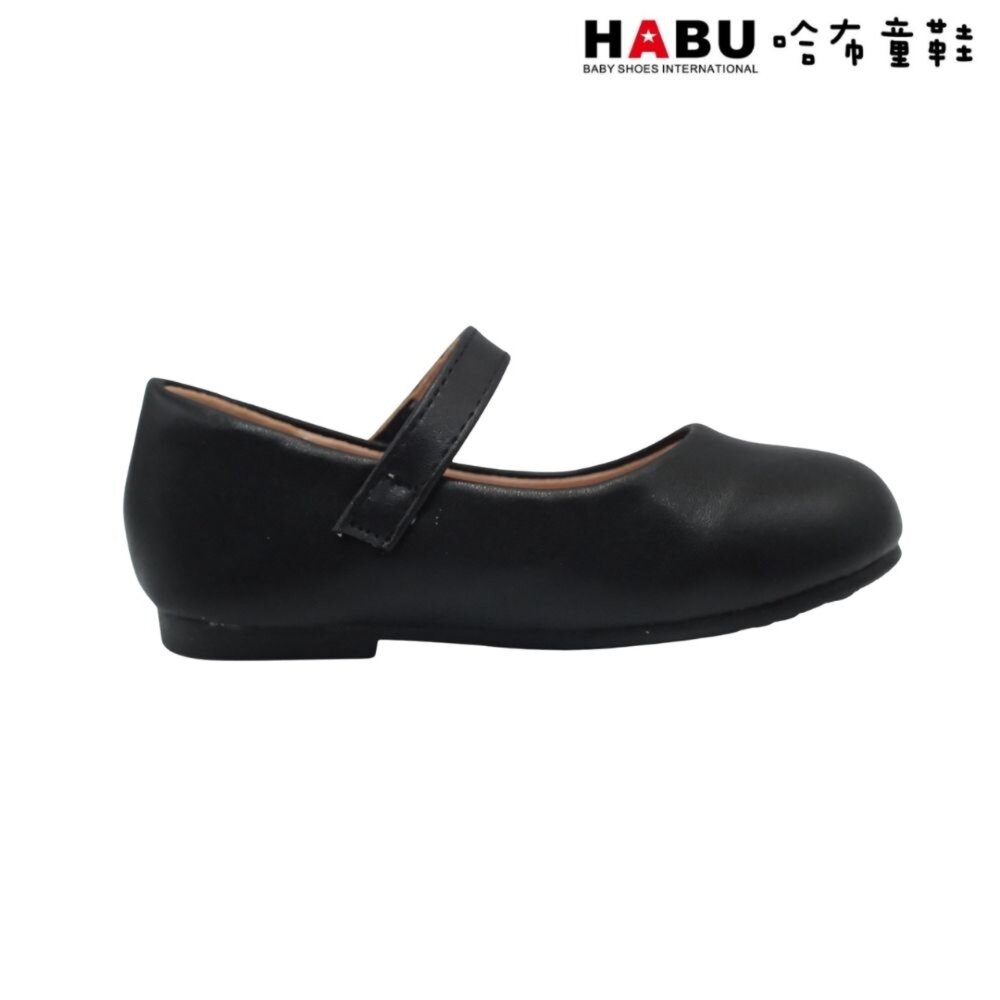 HABU 哈布童鞋 典雅 樸素簡約 氣質 娃娃鞋 公主鞋 包鞋 黑 2282-BK-圖片-2