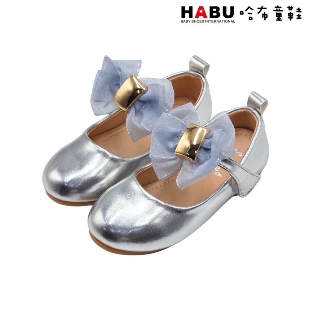 2319-SV-HABU哈布童鞋 童鞋 娃娃鞋 公主鞋 蝴蝶結 浮誇 皮鞋 平底鞋 派對 宴會 2319-SV