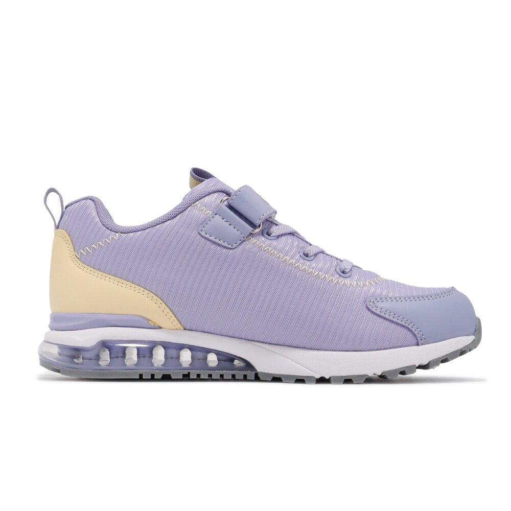 FILA KIDS 斐樂 氣墊 魔鬼氈 運動鞋 休閒鞋 大童 紫 3-J401Y-919-圖片-2