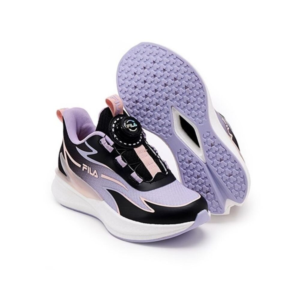 FILA KIDS 斐樂 運動鞋 休閒鞋 旋鈕扣 慢跑 厚底 免綁鞋帶 大童 3-J405A-905|哈布童鞋-圖片-2