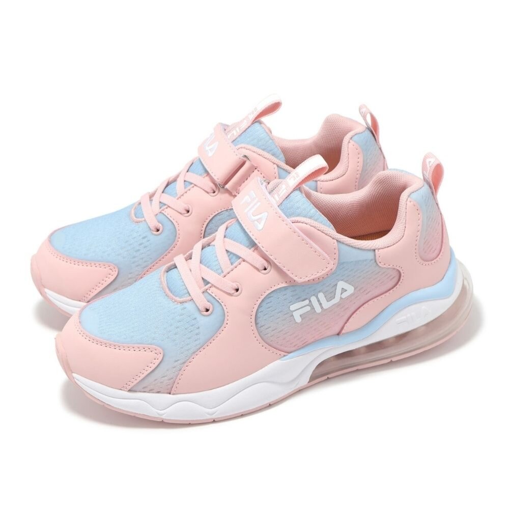 3-J411Z-531-FILA KIDS 斐樂 慢跑鞋 運動鞋 足供支撐 氣墊 緩衝 魔鬼氈 大童 3-J411Z-531