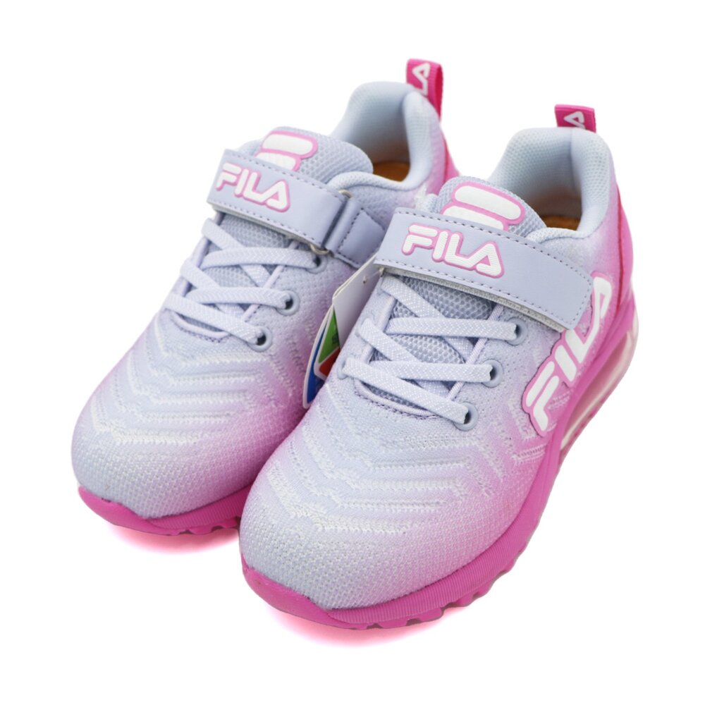 3-J414Y-591-FILA KIDS 斐樂 氣墊 運動鞋 慢跑鞋 漸層 桃 粉 3-J414Y-591