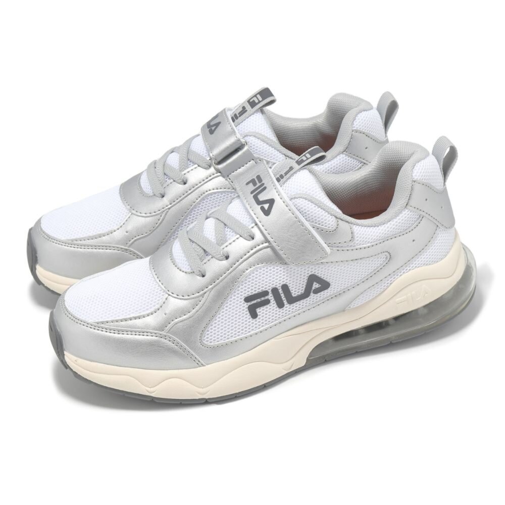 3-J807Z-814-FILA KIDS 斐樂 童鞋 中童 康特杯 魔鬼氈 氣墊 輕量 慢跑運動鞋 休閒鞋 3-J807Z-814｜哈布童鞋