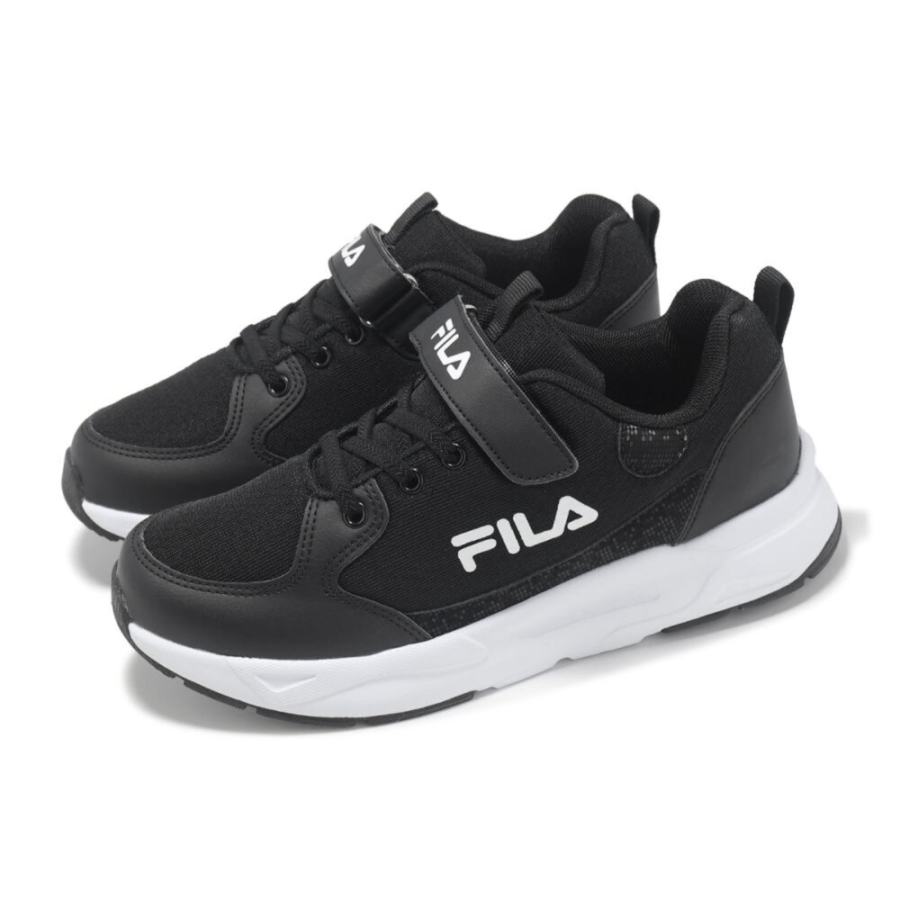 3-J820Z-001-FILA KIDS 斐樂 童鞋 中童 康特杯 大魔鬼氈 輕量 慢跑運動鞋 休閒鞋3-J820Z-001｜哈布童鞋