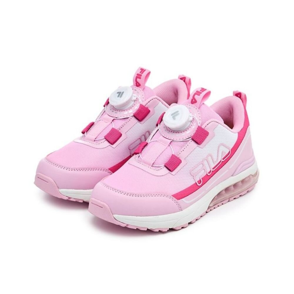 3-J821Y-559-FILA KIDS 斐樂 慢跑鞋 運動鞋 足供支撐 氣墊 緩衝 免綁鞋帶旋鈕 大童 3-J821Y-559