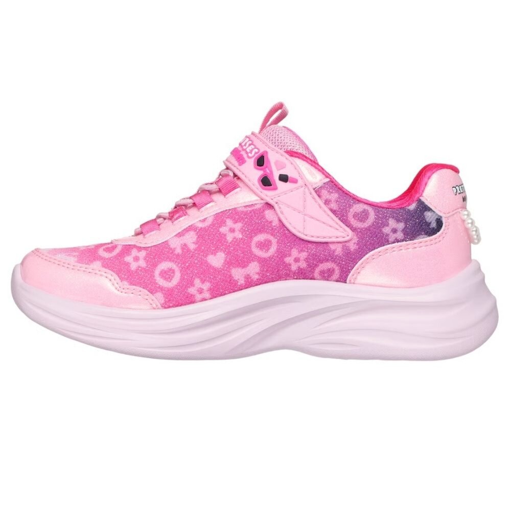 SKECHERS 女童系列 Power Jams 小包包掛飾 運動鞋 休閒鞋 中童 粉 302199LPKMT|哈布童鞋-圖片-2