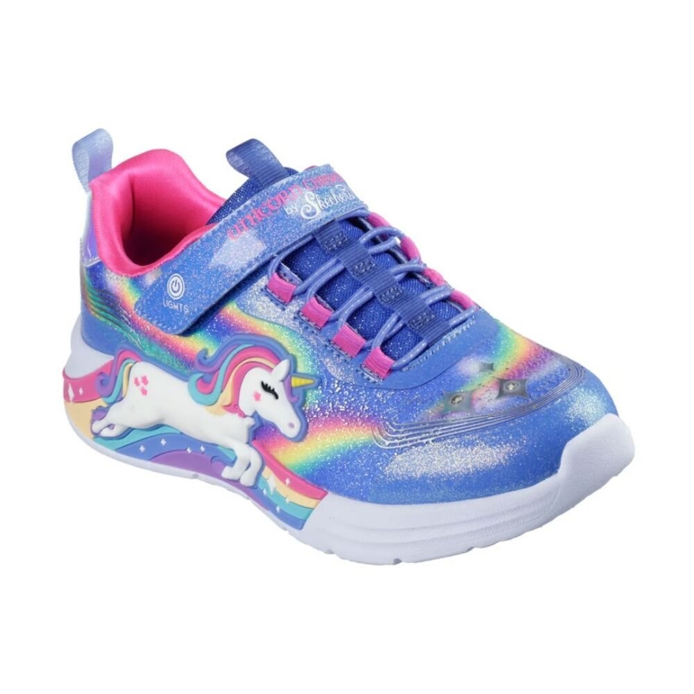302298LBLMT-SKECHERS 燈鞋 S Lights-Unicorn Chaser 大童 獨角獸 閃燈 發光 休閒鞋 302298L