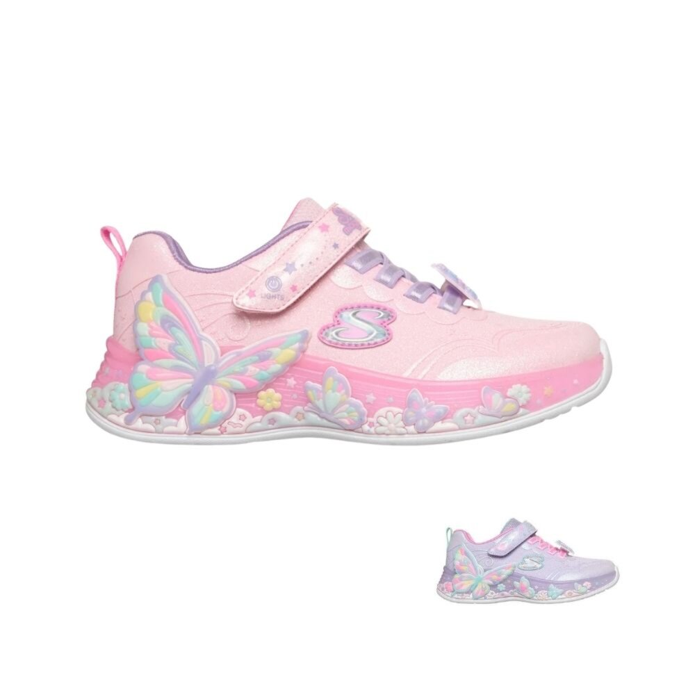 303065LLPMT-SKECHERS S-Lights-Butterfly Bliss燈鞋 運動鞋 中童 303065LLPMT