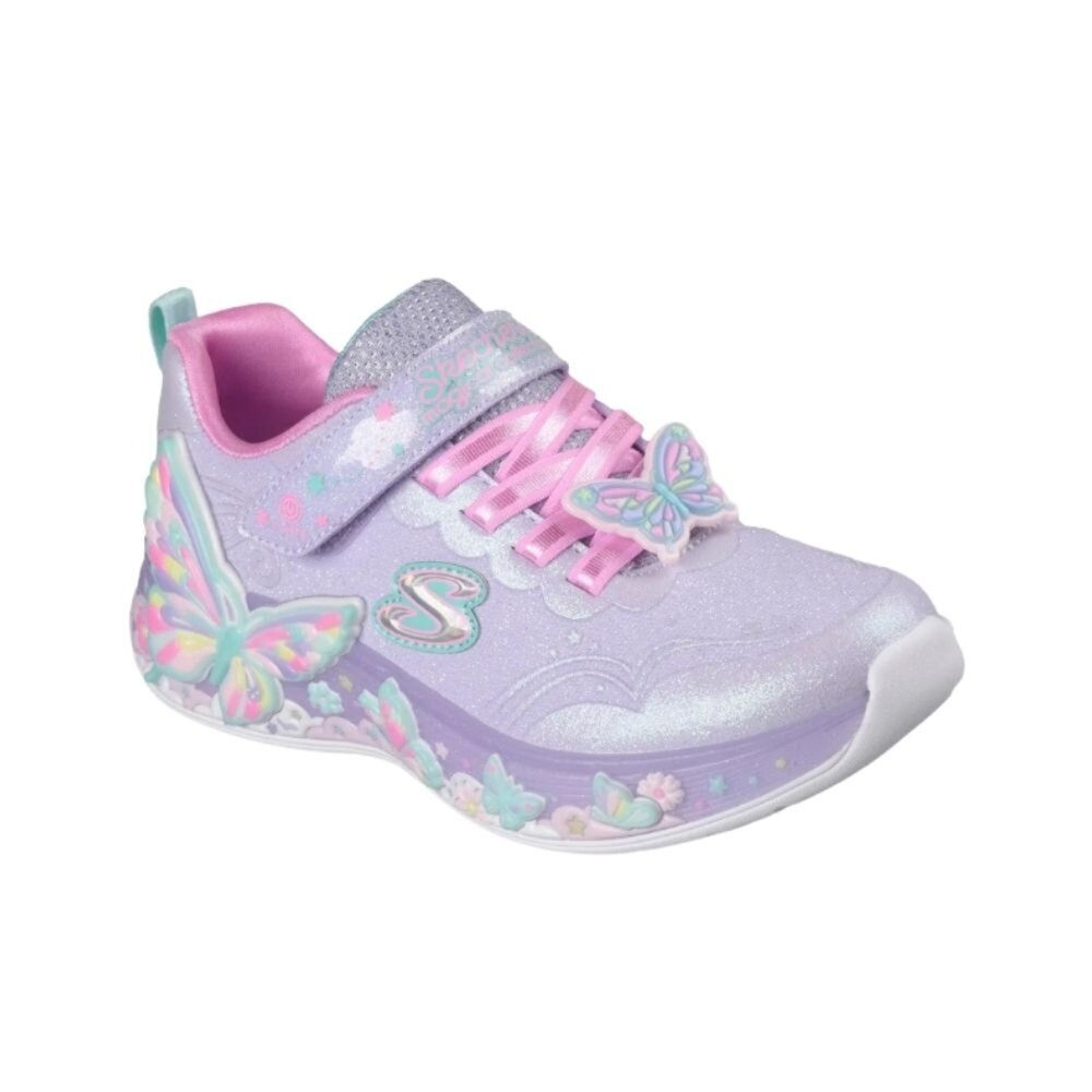 SKECHERS S-Lights-Butterfly Bliss燈鞋 運動鞋 中童 303065LLVMT-圖片-1