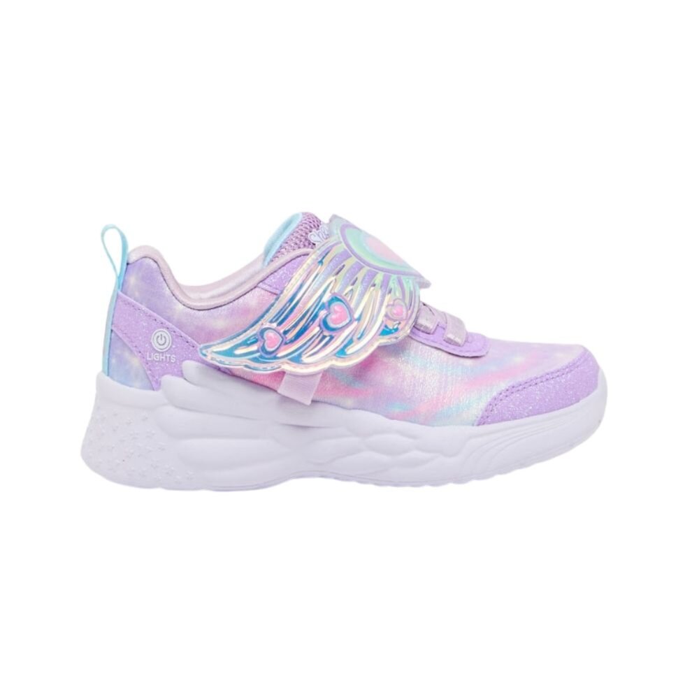 SKECHERS S-Lights Dream Racer 燈鞋 炫彩 運動鞋 中童 303067LLAV-圖片-1