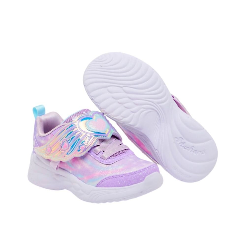 SKECHERS S-Lights Dream Racer 燈鞋 炫彩 運動鞋 中童 303067LLAV-圖片-2