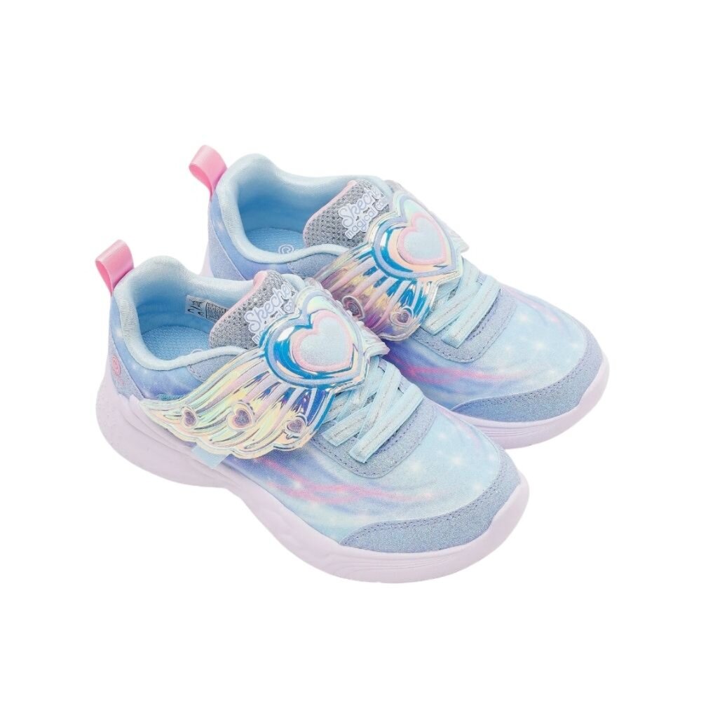 SKECHERS S-Lights Dream Racer 燈鞋 炫彩 運動鞋 中童 303067LLTBL-圖片-1