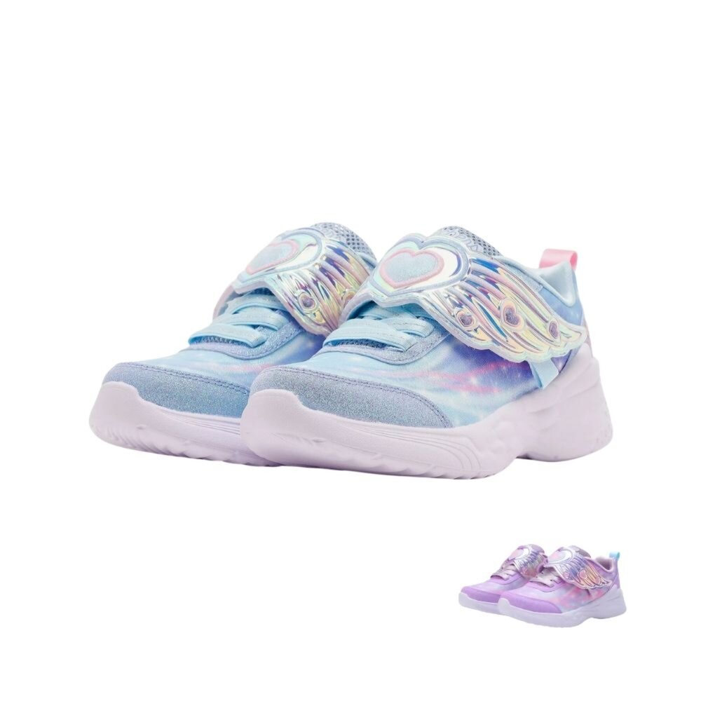 303067LLTBL-SKECHERS S-Lights Dream Racer 燈鞋 炫彩 運動鞋 中童 303067LLTBL