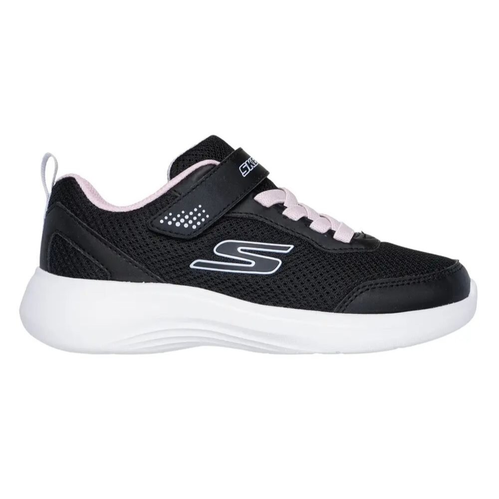 SKECHERS 女童系列 Reset Achieved 輕量 透氣 運動鞋 中童 大童 黑 303573LBLK-圖片-1