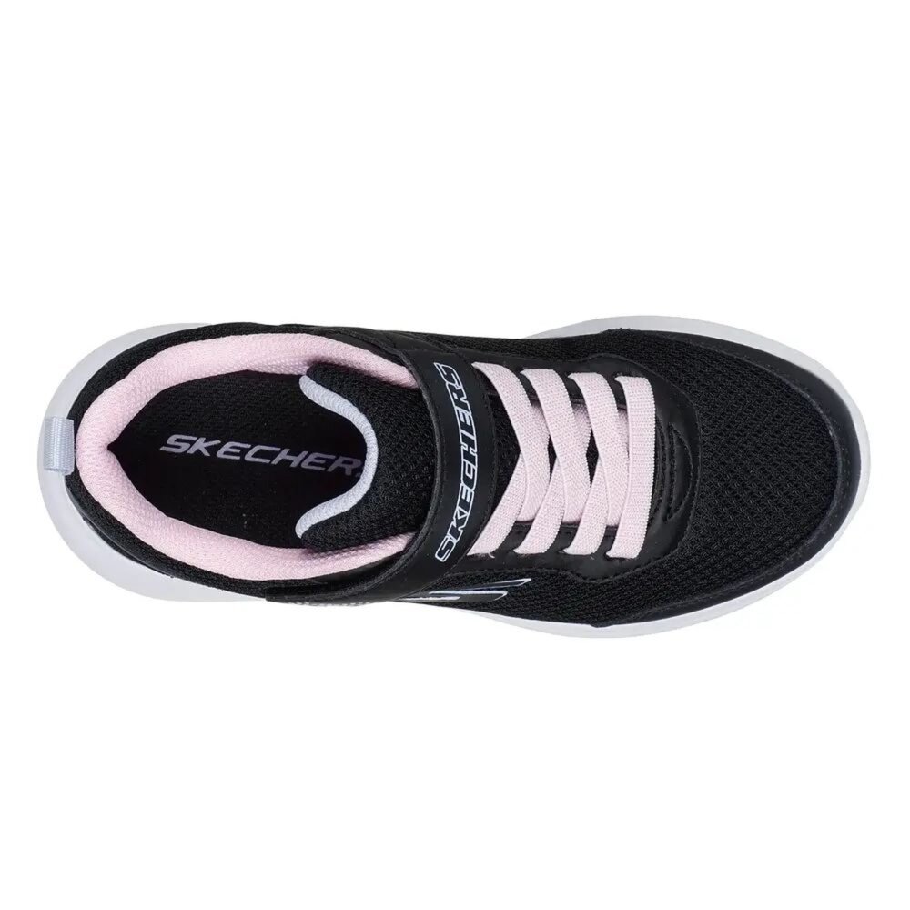 SKECHERS 女童系列 Reset Achieved 輕量 透氣 運動鞋 中童 大童 黑 303573LBLK-圖片-3