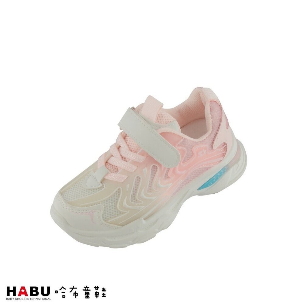 3120-PI-HABU哈布童鞋 糖果色 兒童運動鞋 3120-PI 粉色