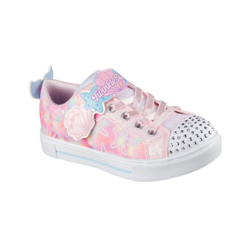 314824LLPMT-SKECHERS 女童系列 燈鞋 Twinkle Sparks Underwater Magic 貝殼 中童 31482
