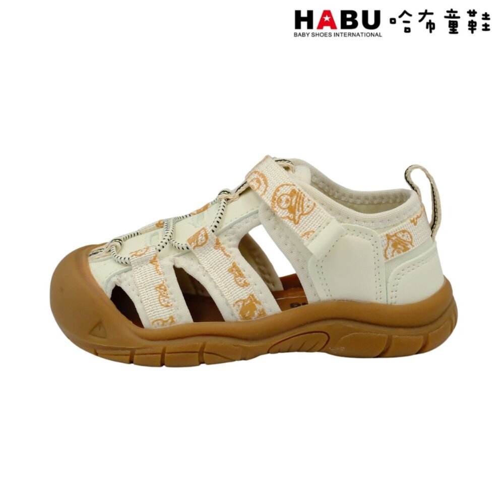 哈布童鞋 溯溪鞋 水涼鞋 涼鞋 中童 童鞋 咖 卡其 3176-BE-圖片-3