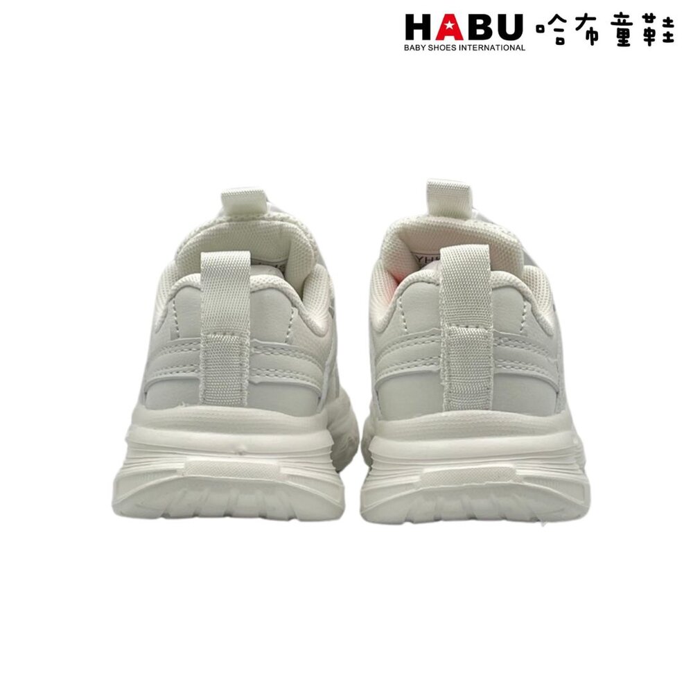 HABU哈布童鞋 百搭增高 旋轉扣運動鞋(白) 3184-WH-圖片-2